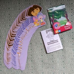 Dora the Explorer Jumbo Playing Cards, Bicycle 5 Favorite Card Games for Kids